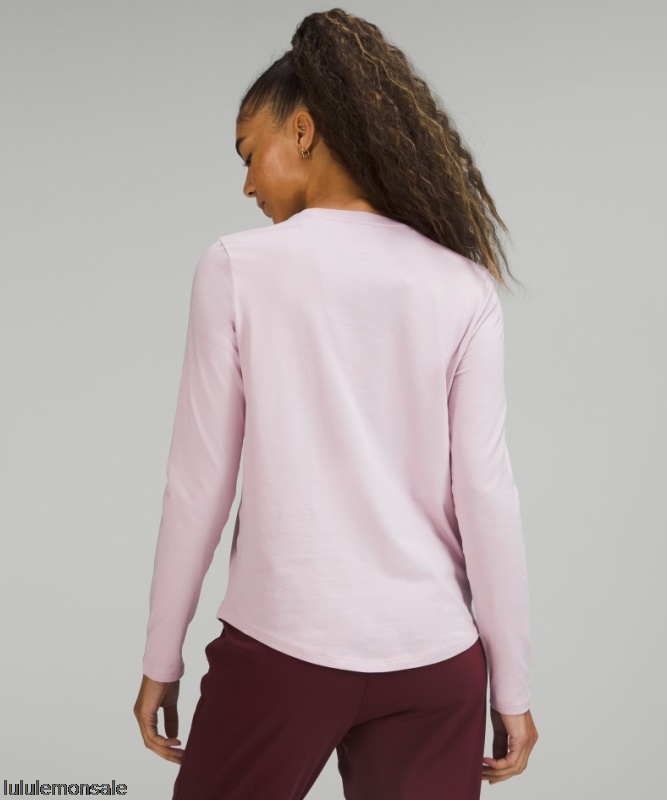 Lululemon Damen DELULU291 | Love Langarmshirt Rosa Pfingstrose